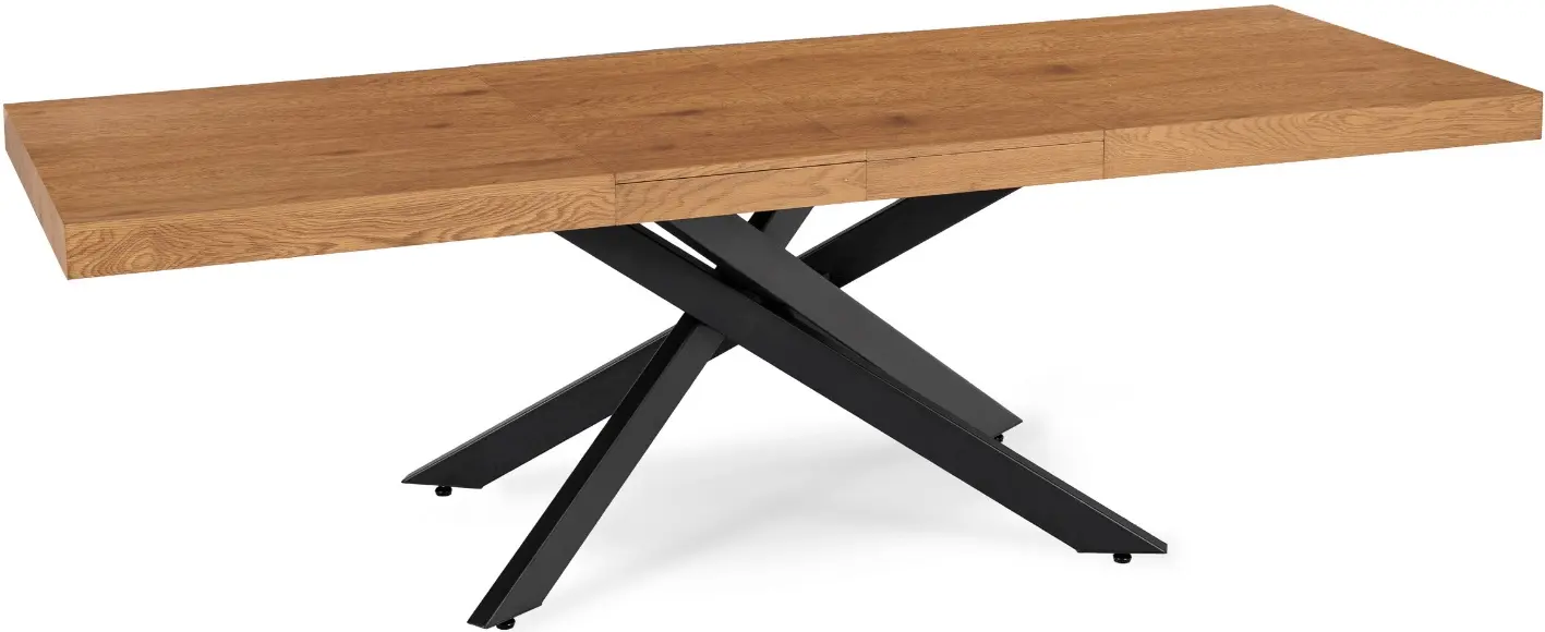 Стол раскладной Mebel Elite Hampton 160/240 (Golden Oak/Black) - 5