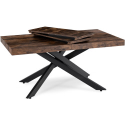 Стол раскладной Mebel Elite Hampton 160/240 (Rustic Oak/Black) Thumb