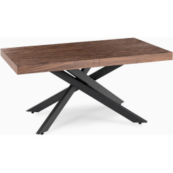 Стол раскладной Mebel Elite Hampton 160/240 (Walnut/Black) Thumb