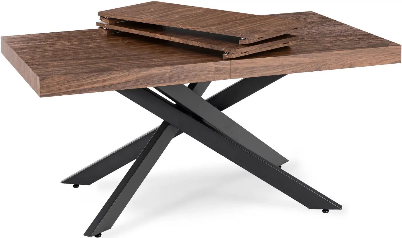 Стол раскладной Mebel Elite Hampton 160/240 (Walnut/Black) - 3