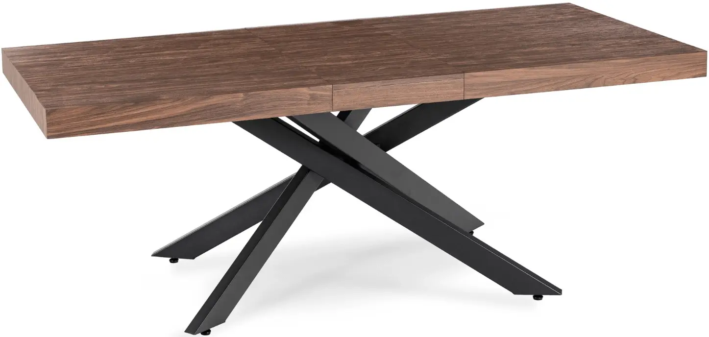 Стол раскладной Mebel Elite Hampton 160/240 (Walnut/Black) - 4