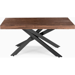 Стол раскладной Mebel Elite Hampton 160/240 (Walnut/Black) Thumb
