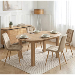 Стол раскладной Mebel Elite Harry 102/142 (Artisan Oak) Thumb