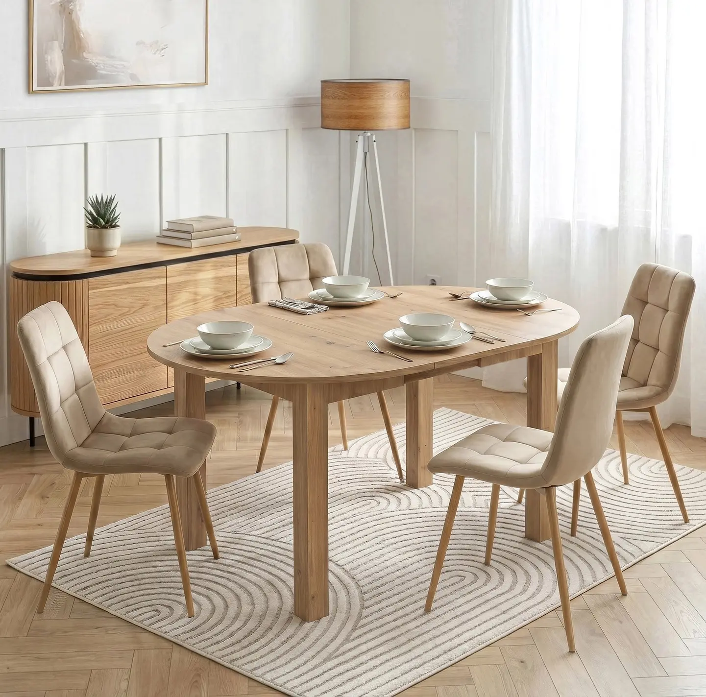 Стол раскладной Mebel Elite Harry 102/142 (Artisan Oak) - 6