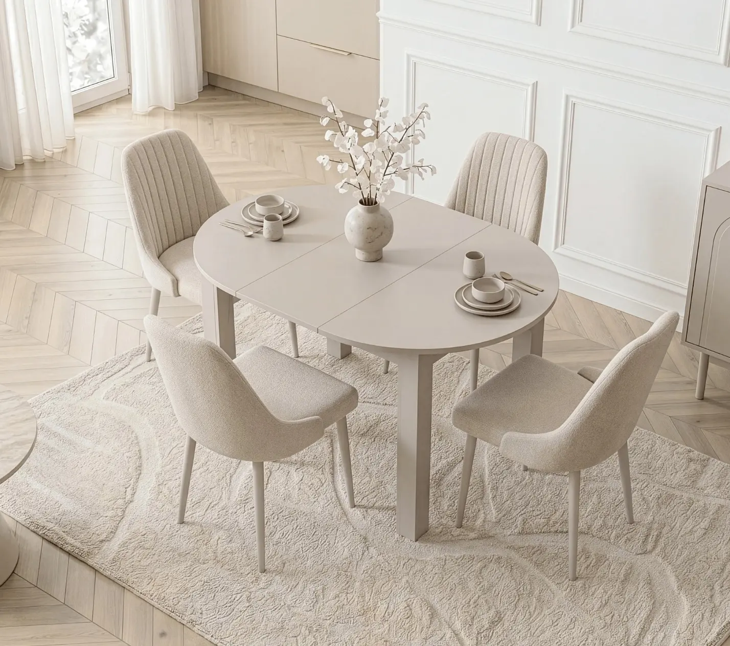 Стол раскладной Mebel Elite Harry 102/142 (Cashmere) - 8