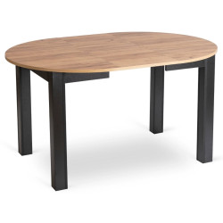 Стол раскладной Mebel Elite Harry 102/142 (Craft Oak/Black) Thumb