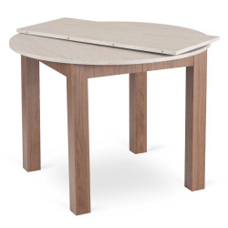 Стол раскладной Mebel Elite Harry 102-142 (Travertine/Nice Walnut) Thumb