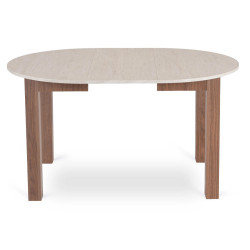 Стол раскладной Mebel Elite Harry 102-142 (Travertine/Nice Walnut) Thumb