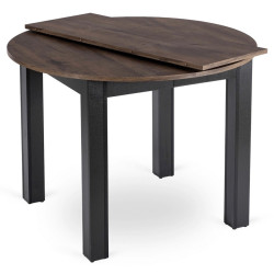 Стол раскладной Mebel Elite Harry 102/142 (Walnut/Black) Thumb