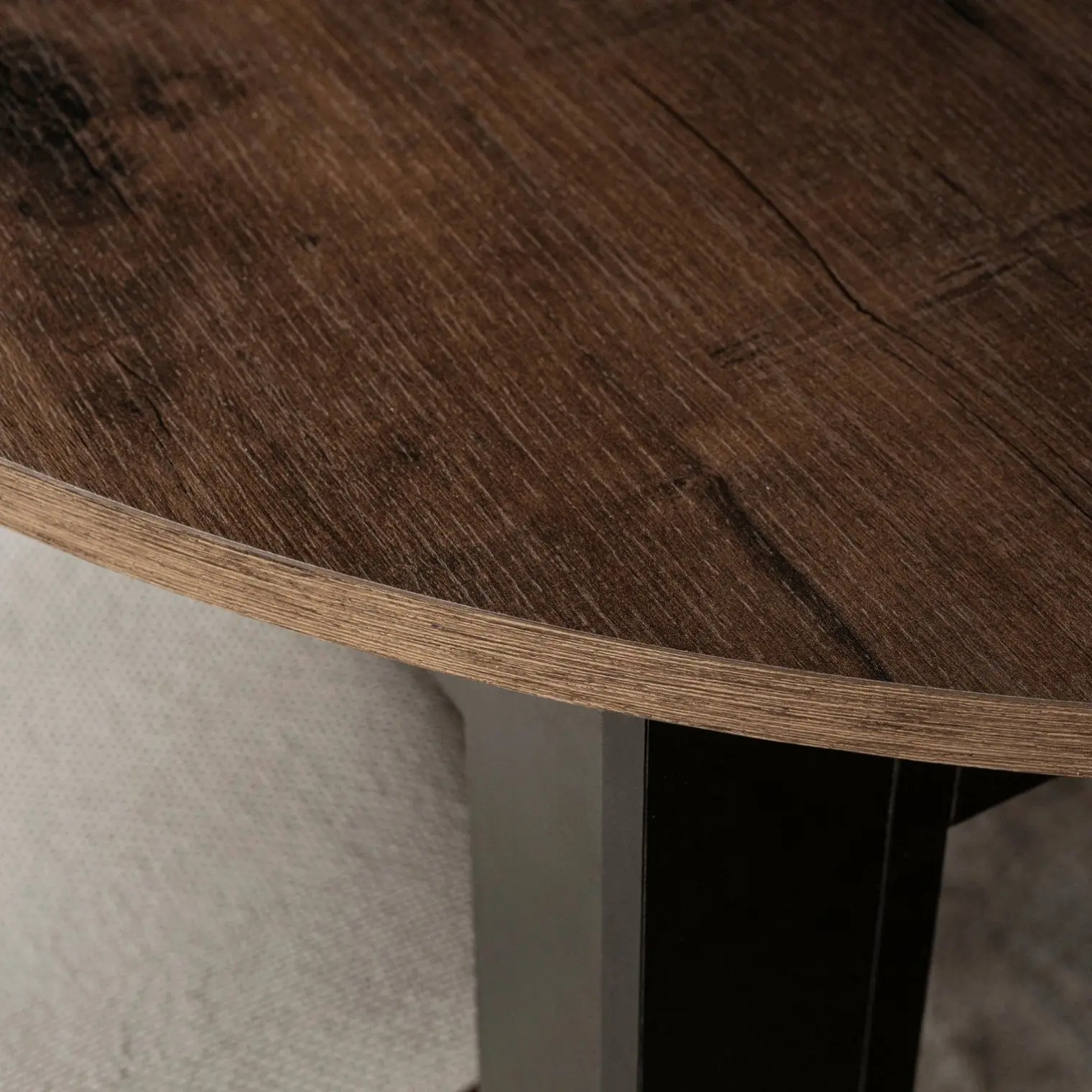 Стол раскладной Mebel Elite Harry 102/142 (Walnut/Black) - 10