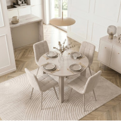 Стол раскладной Mebel Elite Harry 92/132 (Cashmere) Thumb