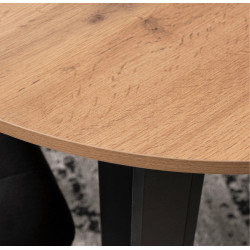 Стол раскладной Mebel Elite Harry 92/132 (Craft Oak/Black) Thumb