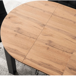 Стол раскладной Mebel Elite Harry 92/132 (Craft Oak/Black) Thumb