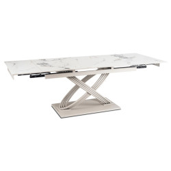 Masa extensibila Mebel Elite Ibiza 160-240 (White Marble/Cashmere) Thumb