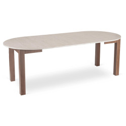 Masa extensibila Mebel Elite James 103-223 (Travertine/Nice Walnut) Thumb