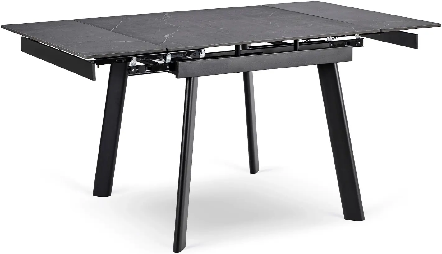 Стол раскладной Mebel Elite Lares 90/150 (Black Marble/Black) - 3