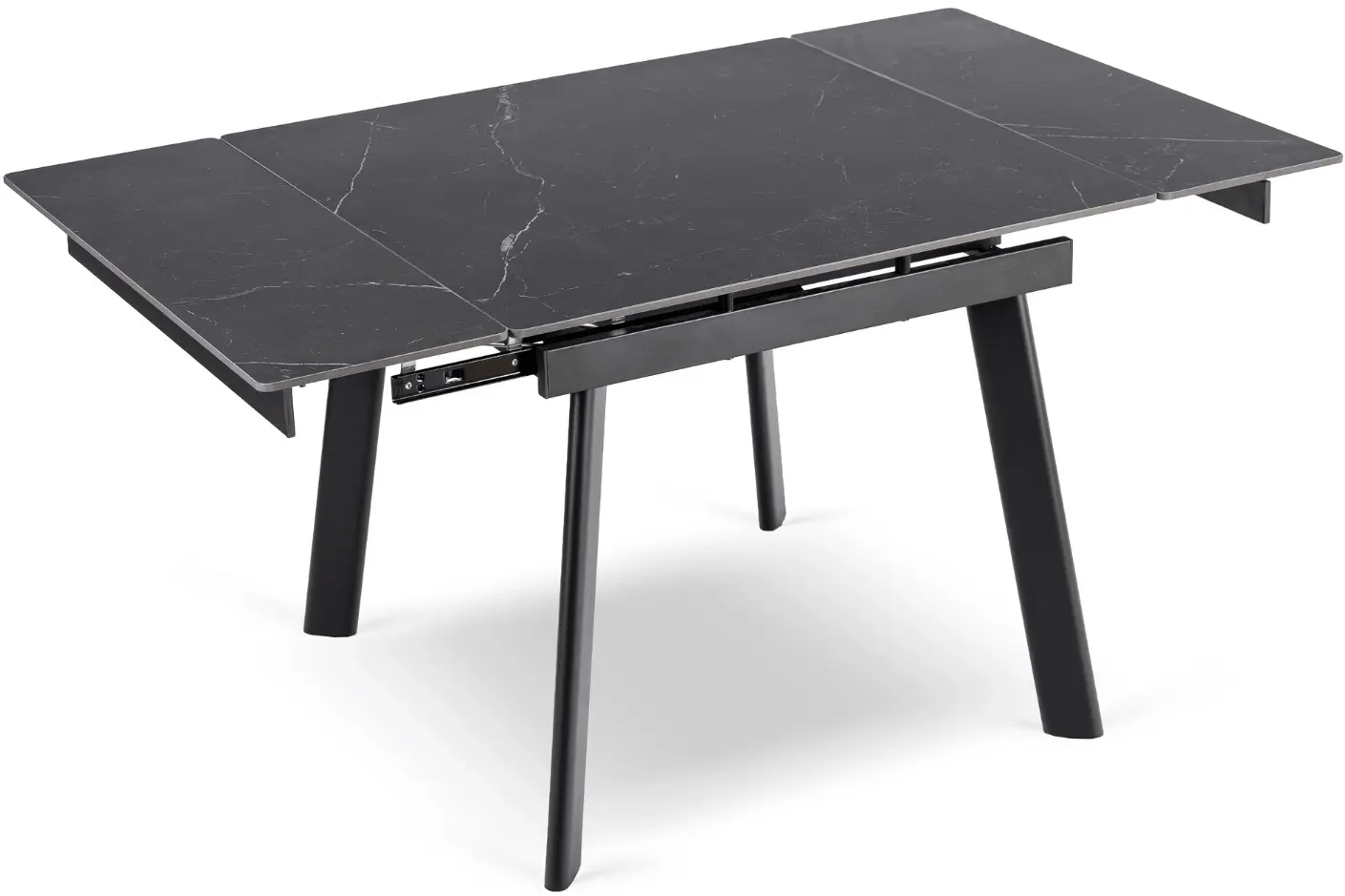 Стол раскладной Mebel Elite Lares 90/150 (Black Marble/Black) - 4