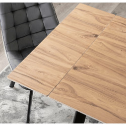 Стол раскладной Mebel Elite Lares 90/150 (Oak/Black) Thumb