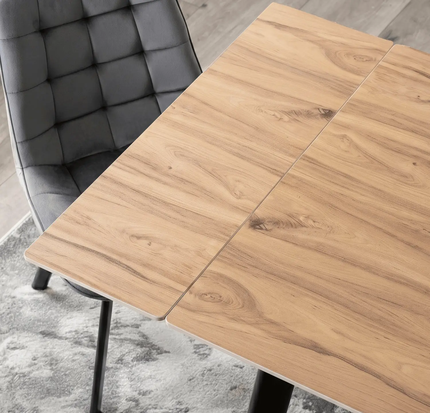 Стол раскладной Mebel Elite Lares 90/150 (Oak/Black) - 5