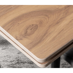 Стол раскладной Mebel Elite Lares 90/150 (Oak/Black) Thumb