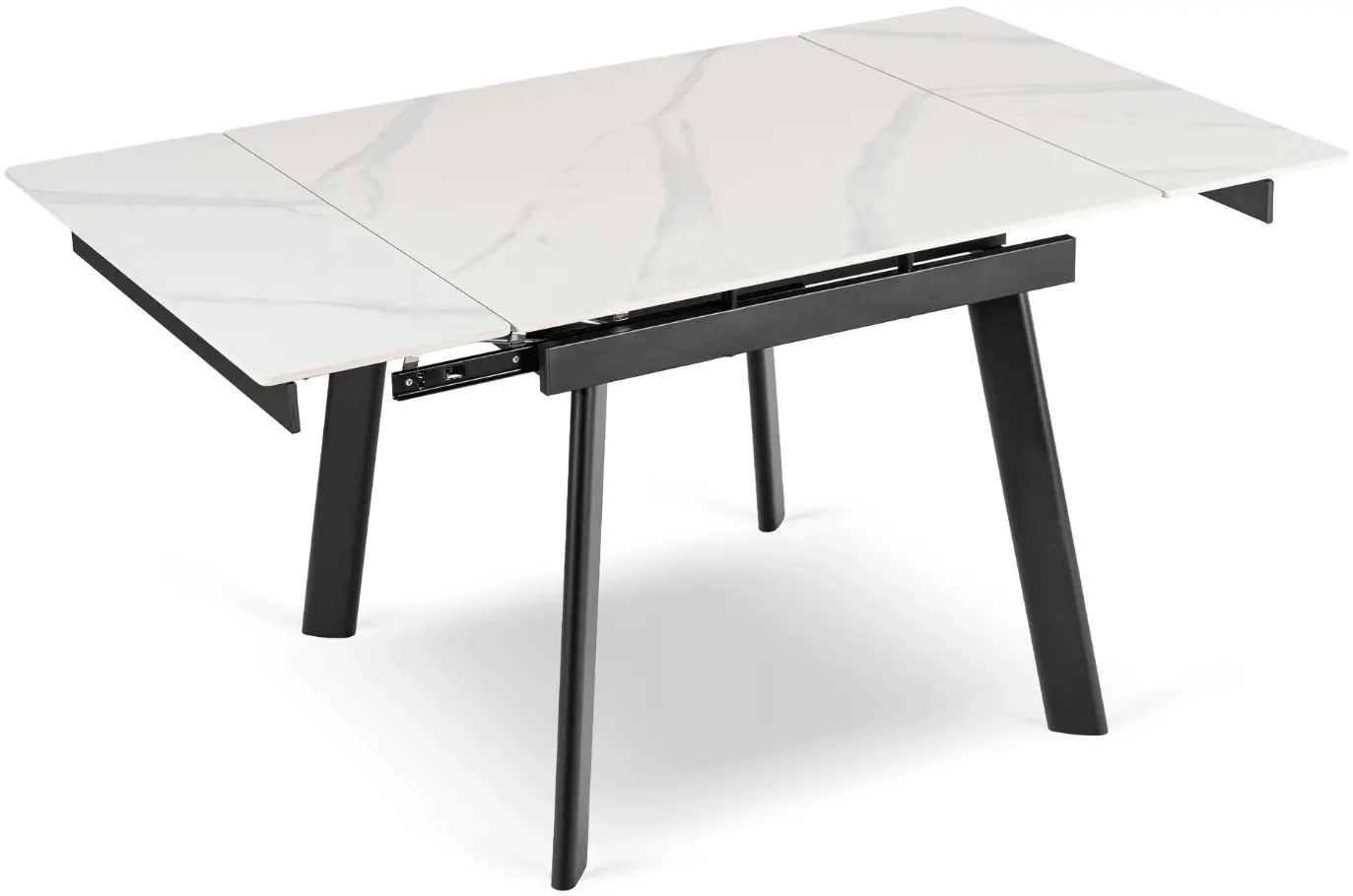Стол раскладной Mebel Elite Lares 90/150 (White Marble/Black) - 6