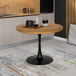 Masa Mebel Elite Lino 100 (Craft Oak Golden/Black)