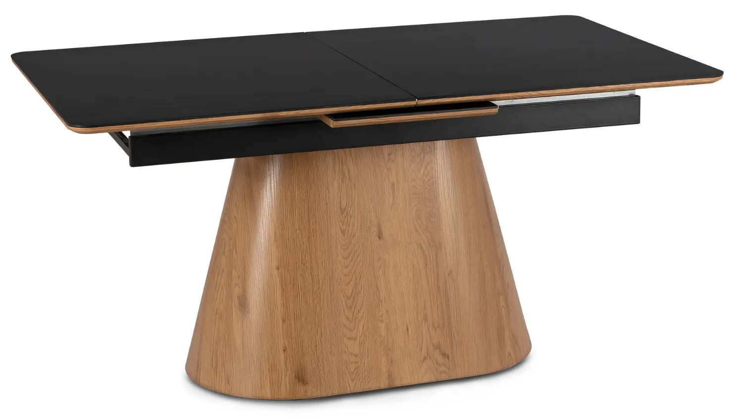 Masa extensibila Mebel Elite Lizbona 160/200 (Black/Oak)