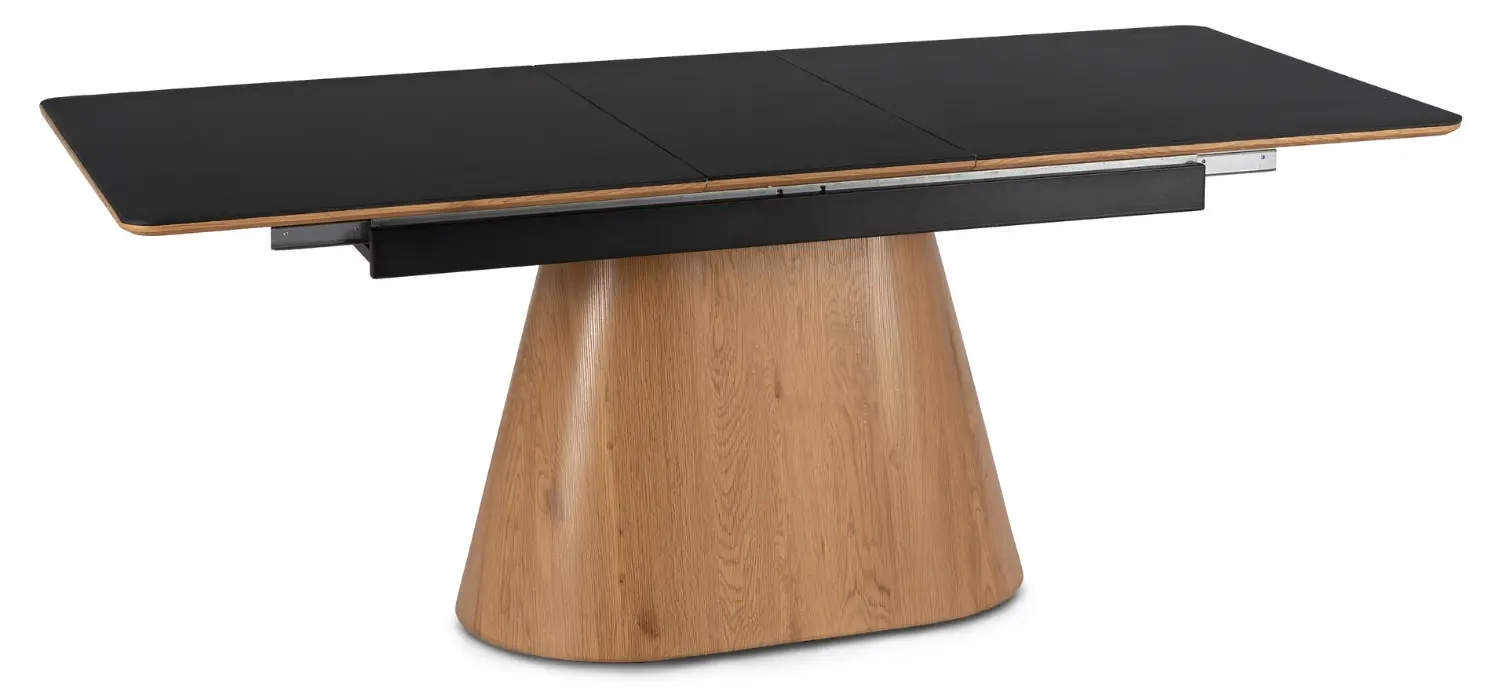 Masa extensibila Mebel Elite Lizbona 160/200 (Black/Oak)