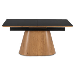 Masa extensibila Mebel Elite Lizbona 160/200 (Black/Oak) Thumb