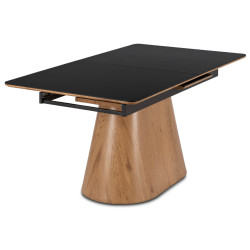Masa extensibila Mebel Elite Lizbona 160/200 (Black/Oak) Thumb