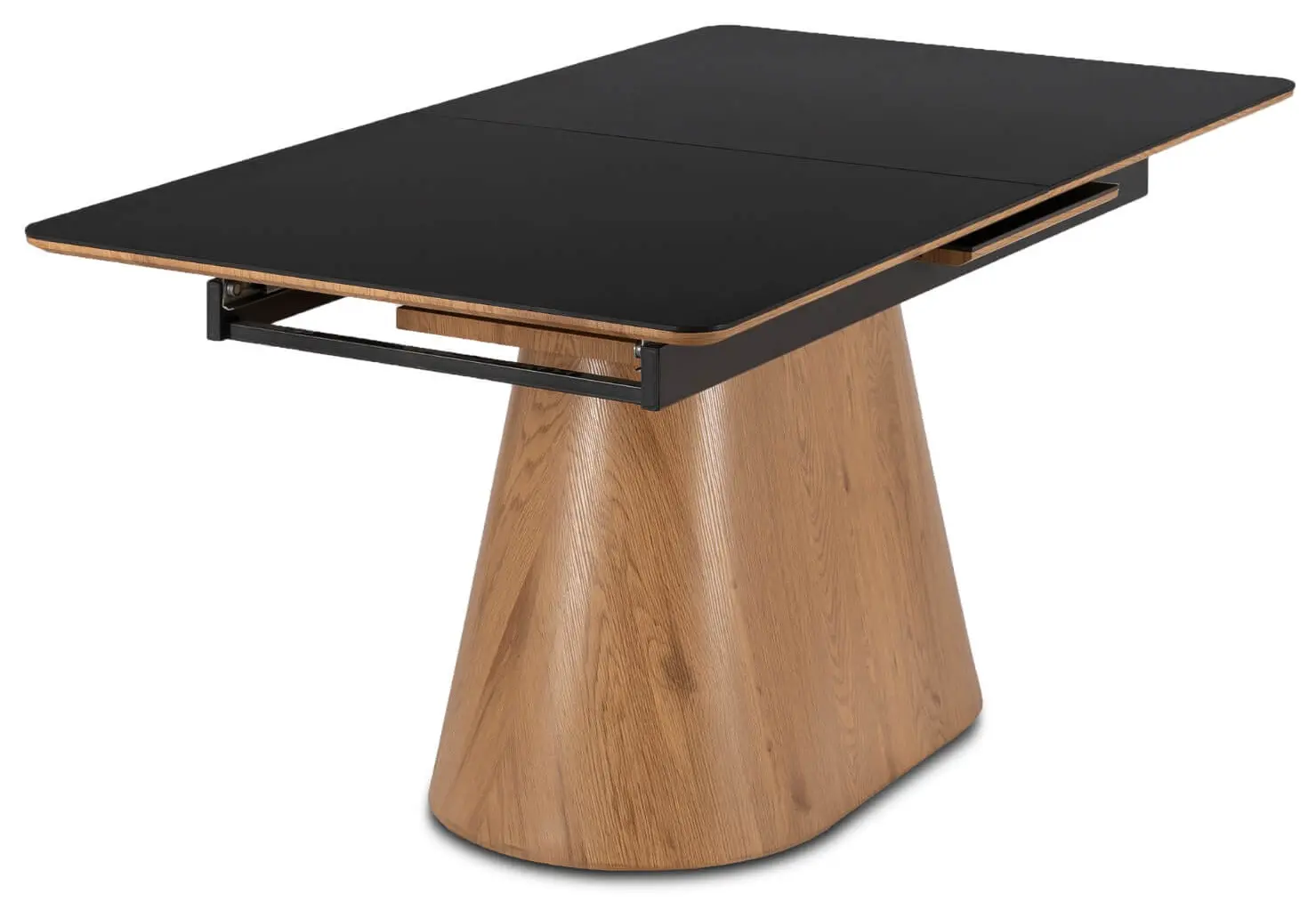 Masa extensibila Mebel Elite Lizbona 160/200 (Black/Oak)