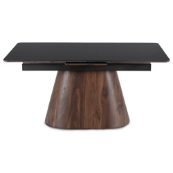 Стол раскладной Mebel Elite Lizbona 160/200 (Black/Walnut) Thumb