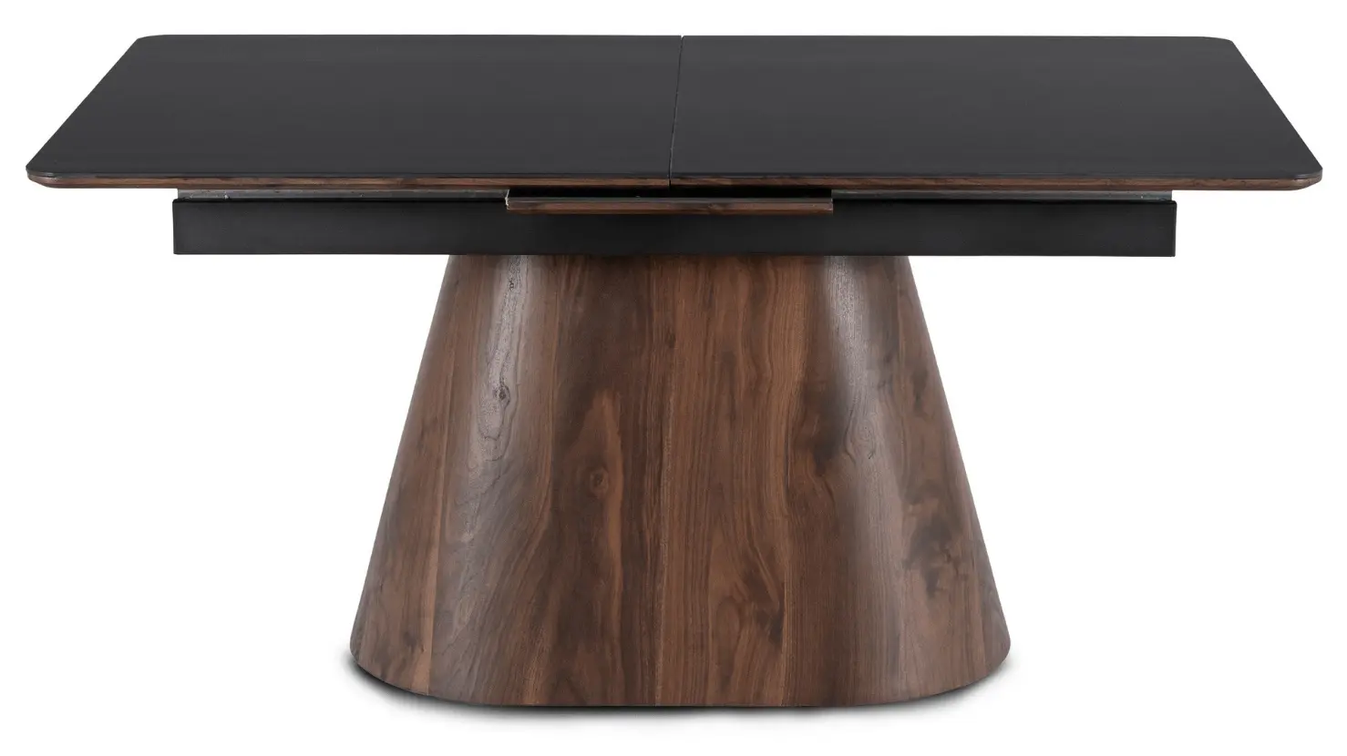 Стол раскладной Mebel Elite Lizbona 160/200 (Black/Walnut)