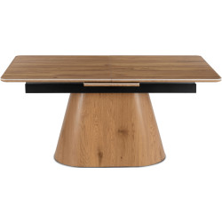 Стол раскладной Mebel Elite Lizbona 160/200 (Walnut/Black) Thumb