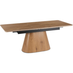 Стол раскладной Mebel Elite Lizbona 160/200 (Walnut/Black) Thumb