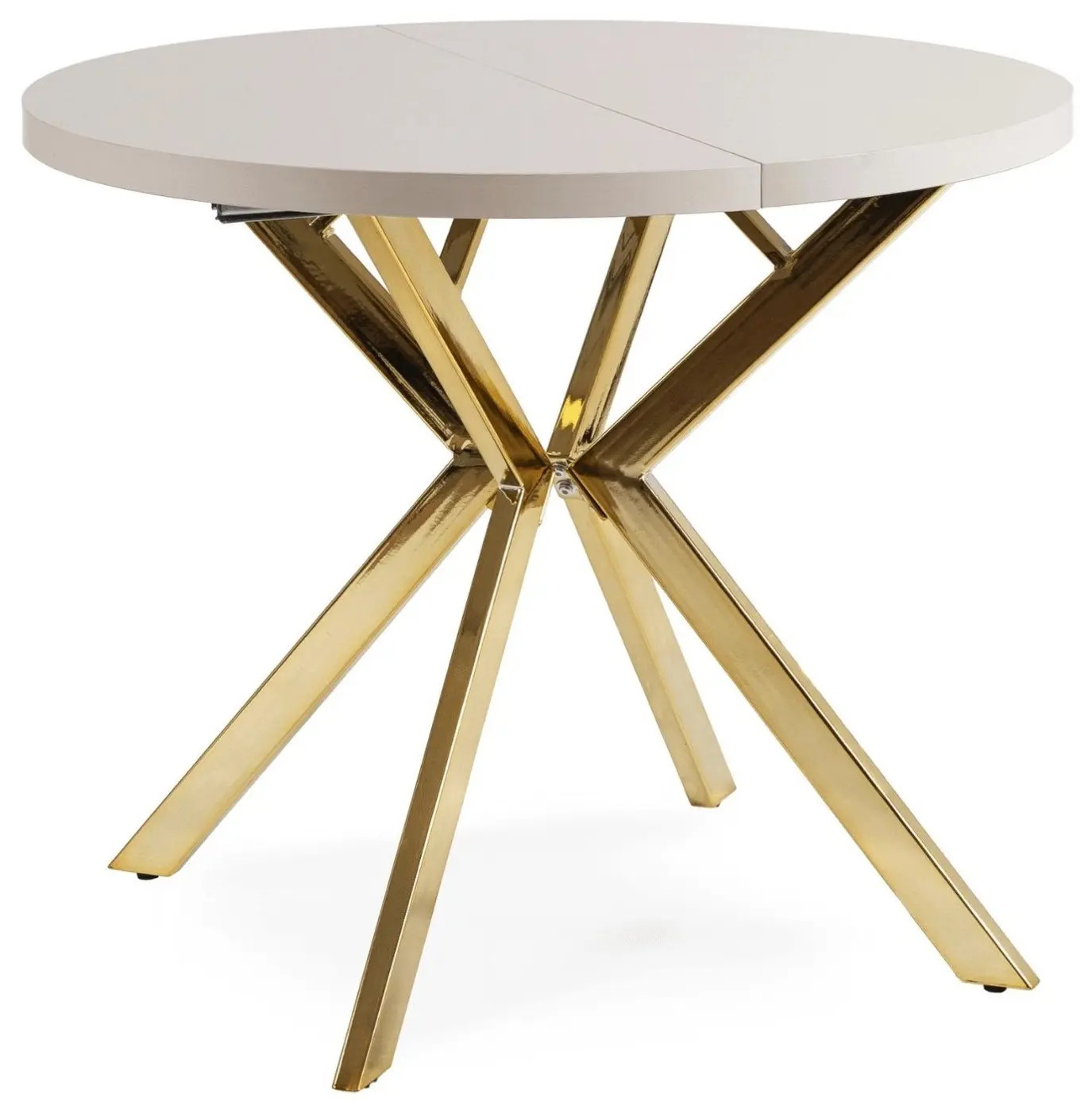 Стол раскладной Mebel Elite Lugo 90-190 (Cashmere/Gold) - 2