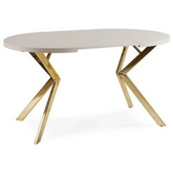 Стол раскладной Mebel Elite Lugo 90-190 (Cashmere/Gold) Thumb