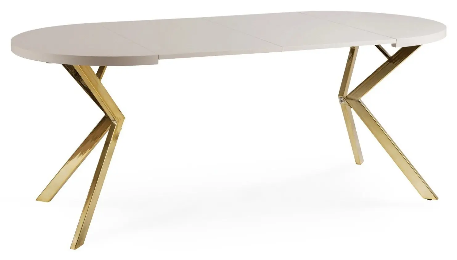Стол раскладной Mebel Elite Lugo 90-190 (Cashmere/Gold) - 4