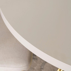 Стол раскладной Mebel Elite Lugo 90-190 (Cashmere/Gold) Thumb