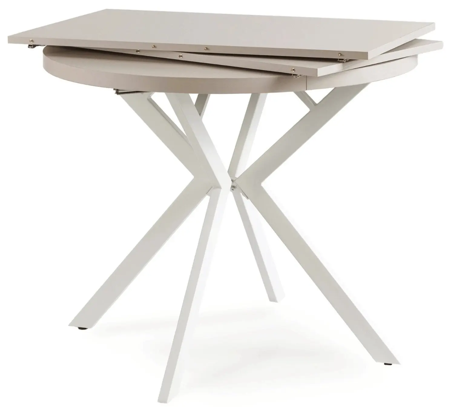 Masa extensibila Mebel Elite Lugo 90-190 (Cashmere/White)