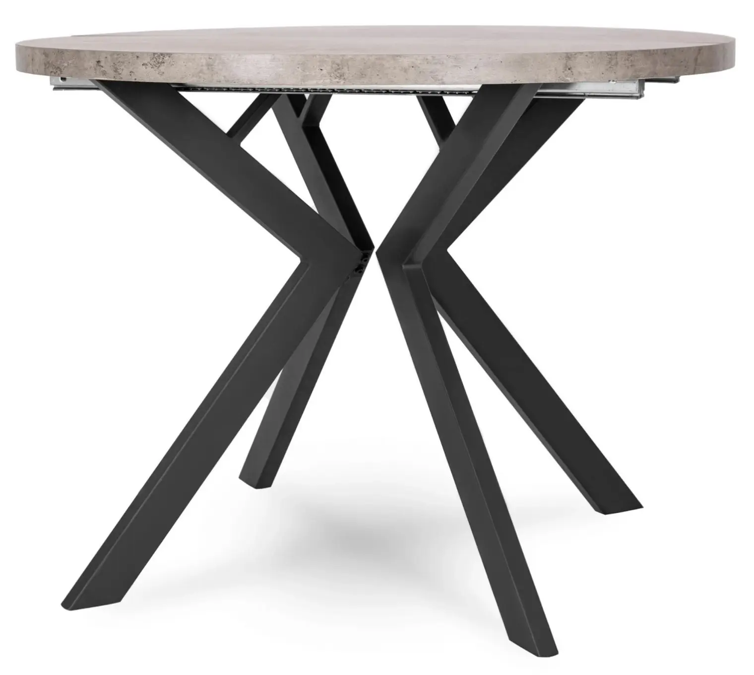 Стол раскладной Mebel Elite Lugo 90-190 (Concrete/Back)