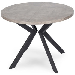 Стол раскладной Mebel Elite Lugo 90-190 (Concrete/Back) Thumb