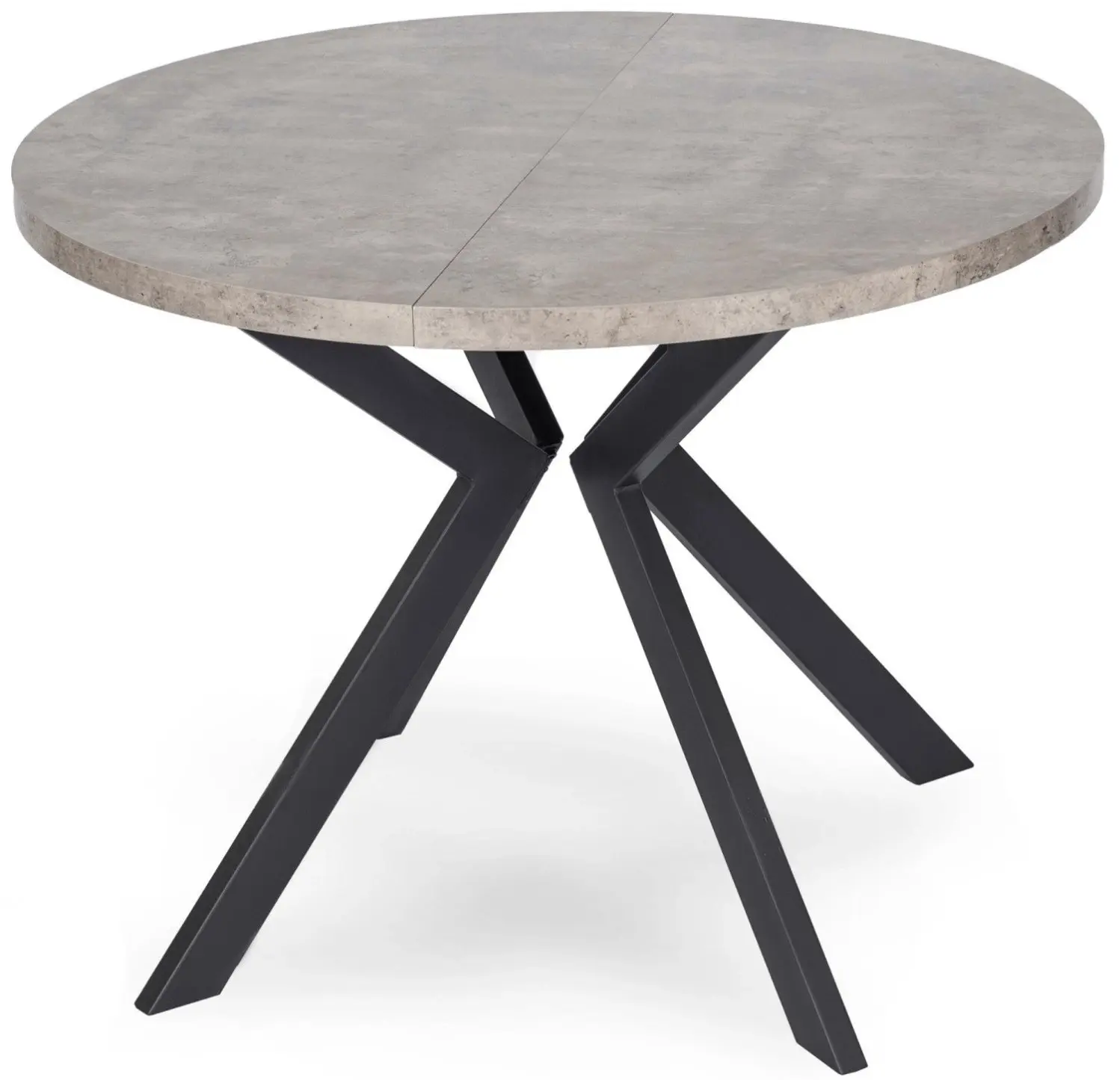 Стол раскладной Mebel Elite Lugo 90-190 (Concrete/Back)