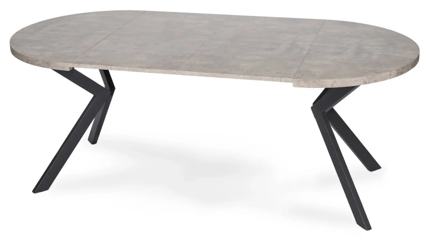 Стол раскладной Mebel Elite Lugo 90-190 (Concrete/Back)