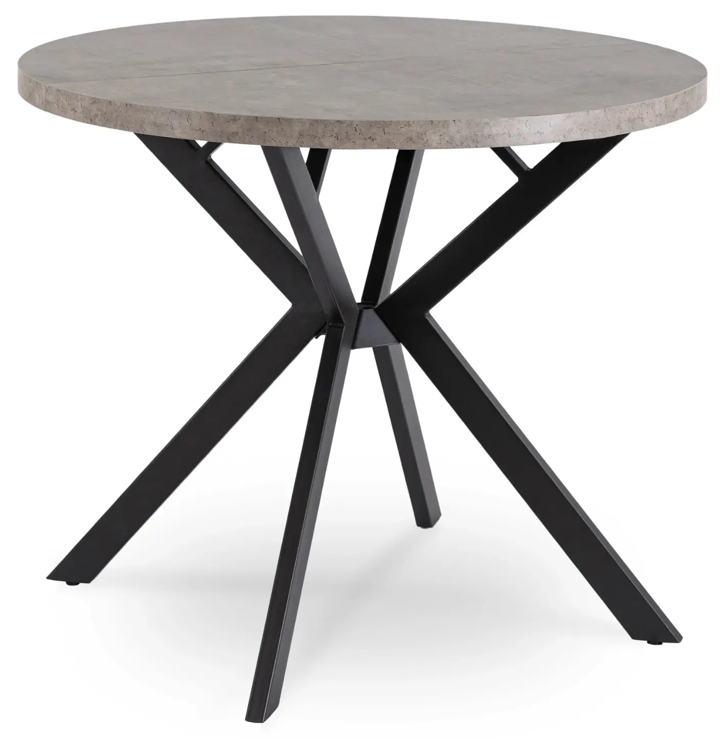 Стол раскладной Mebel Elite Lugo 90-190 (Concrete/Back)