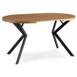 Стол раскладной Mebel Elite Lugo 90-190 (Golden Oak/Back) Thumb