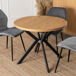Стол раскладной Mebel Elite Lugo 90-190 (Golden Oak/Back)