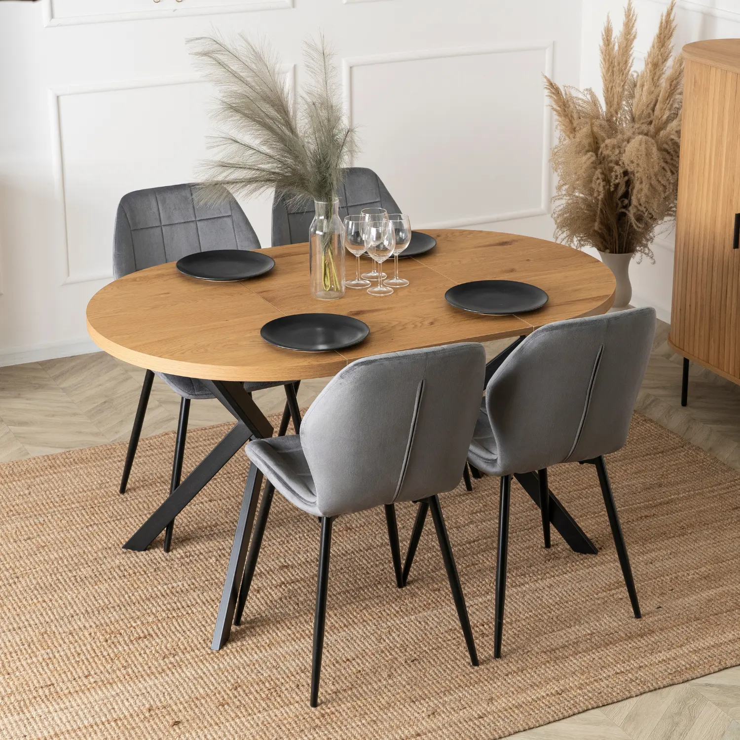 Стол раскладной Mebel Elite Lugo 90-190 (Golden Oak/Back) - 8