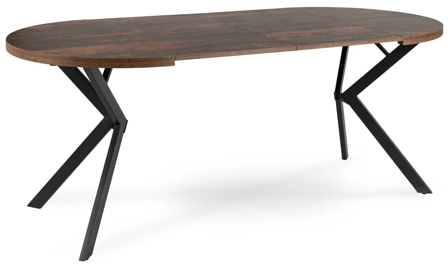 Masa extensibila Mebel Elite Lugo 90-190 (Rustic Oak/Black)