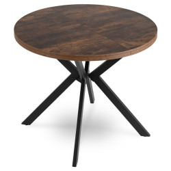 Masa extensibila Mebel Elite Lugo 90-190 (Rustic Oak/Black) Thumb